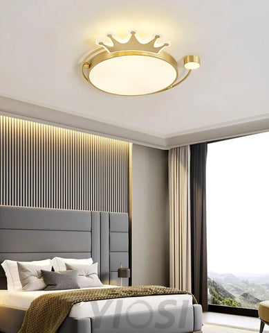 Crown Ceiling Light ∅ 18.9″ - Chloe, Flush Mounts-1-Yiosilamp