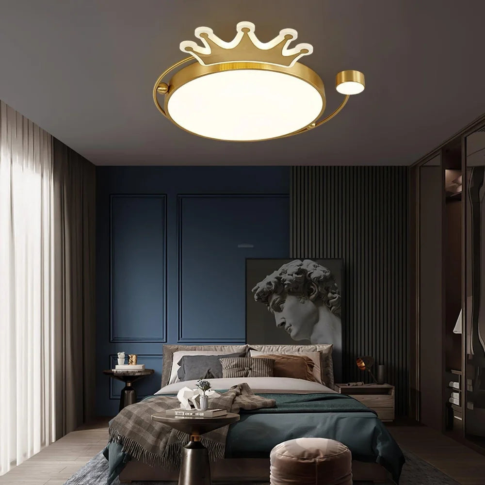 Crown Ceiling Light ∅ 18.9″ - Chloe, Flush Mounts-1-Yiosilamp