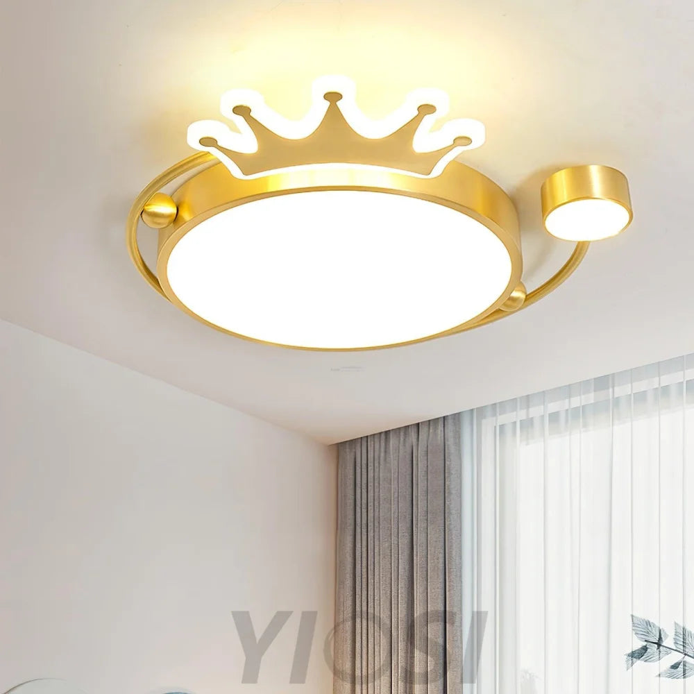 Crown Ceiling Light ∅ 18.9″ - Chloe, Flush Mounts-1-Yiosilamp
