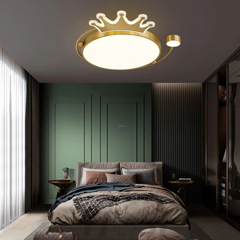 Crown Ceiling Light ∅ 18.9″ - Chloe, Flush Mounts-1-Yiosilamp