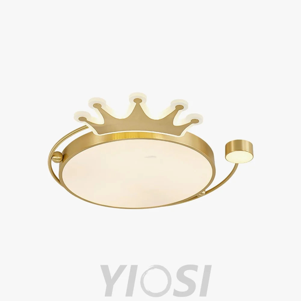 Crown Ceiling Light ∅ 18.9″ - Chloe, Flush Mounts-1-Yiosilamp