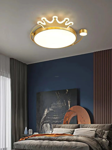 Crown Ceiling Light ∅ 18.9″ - Chloe, Flush Mounts-1-Yiosilamp