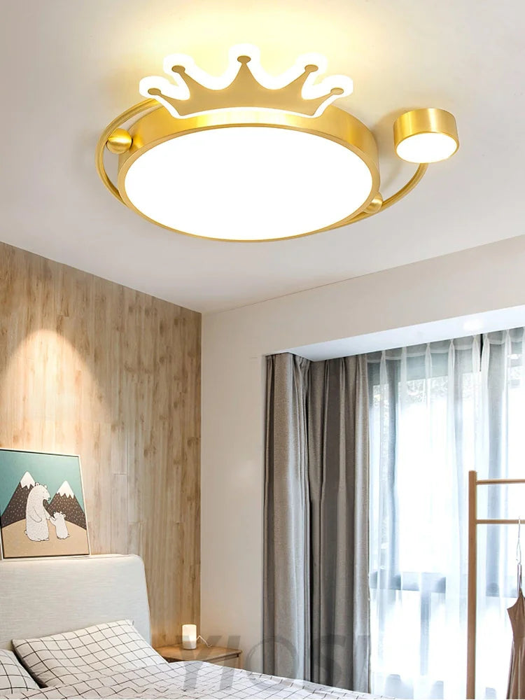 Crown Ceiling Light ∅ 18.9″ - Chloe, Flush Mounts-1-Yiosilamp