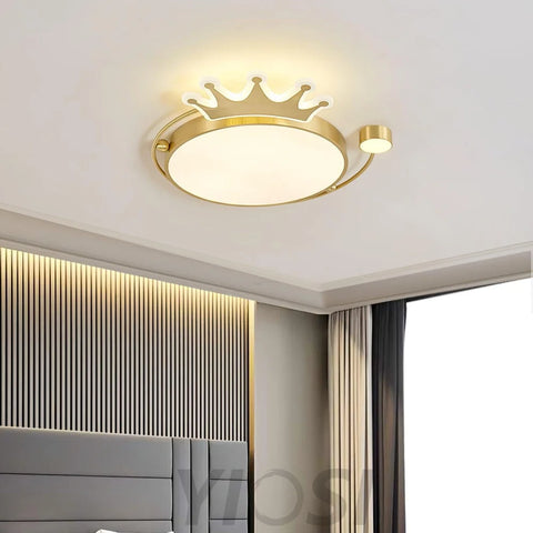 Crown Ceiling Light ∅ 18.9″ - Chloe, Flush Mounts-1-Yiosilamp