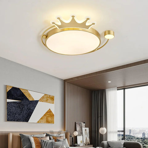 Crown Ceiling Light ∅ 18.9″ - Chloe, Flush Mounts-1-Yiosilamp