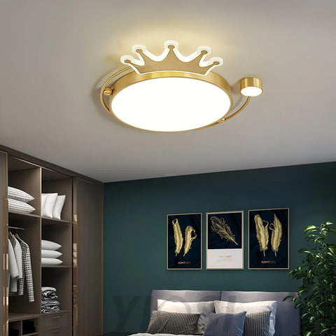 Crown Ceiling Light ∅ 18.9″ - Chloe, Flush Mounts-1-Yiosilamp