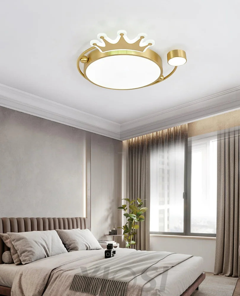 Crown Ceiling Light ∅ 18.9″ - Chloe, Flush Mounts-1-Yiosilamp