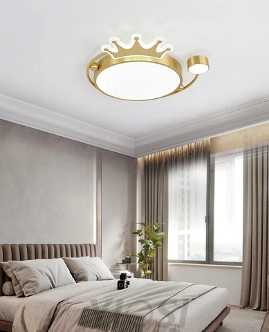 Crown Ceiling Light ∅ 18.9″ - Chloe, Flush Mounts-1-Yiosilamp