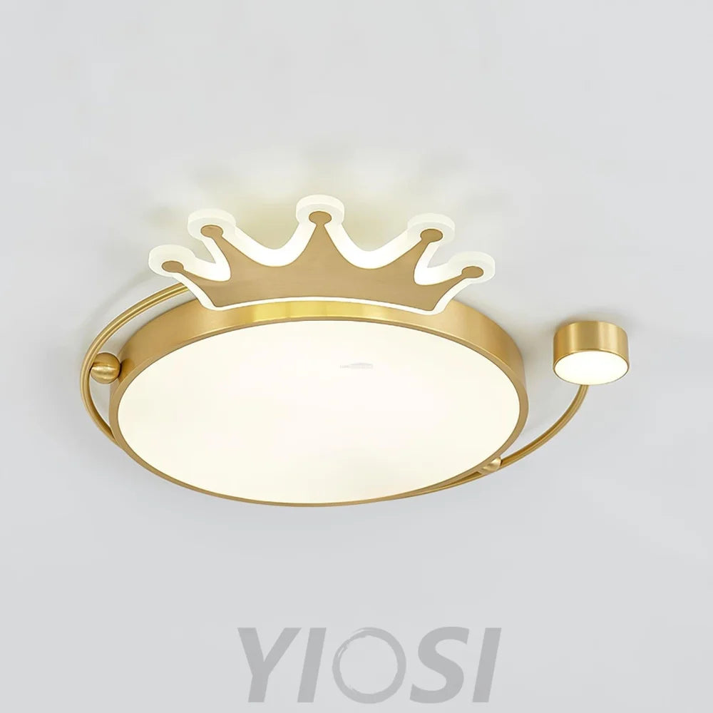 Crown Ceiling Light ∅ 18.9″ - Chloe, Flush Mounts-1-Yiosilamp