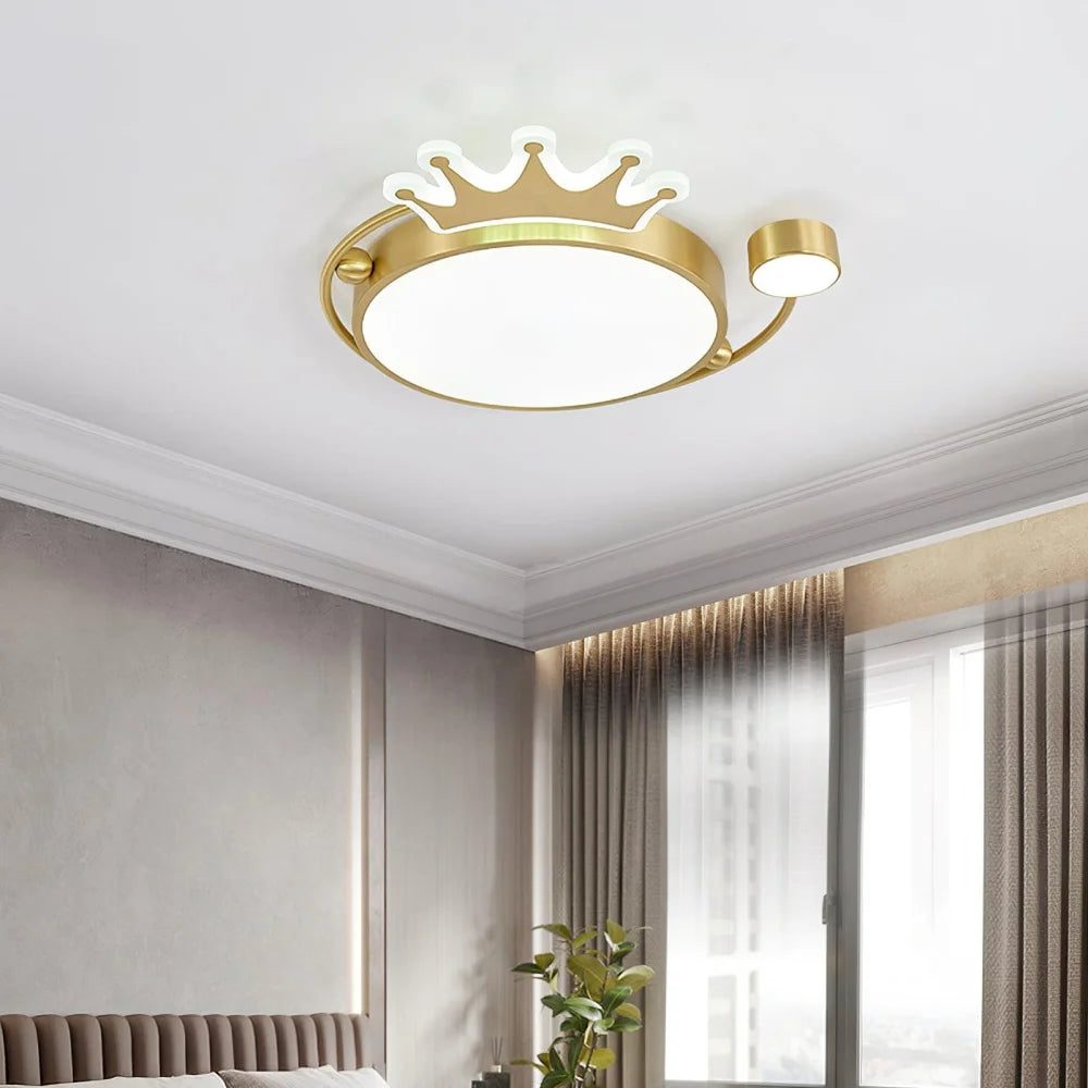Crown Ceiling Light ∅ 18.9″ - Chloe, Flush Mounts-1-Yiosilamp