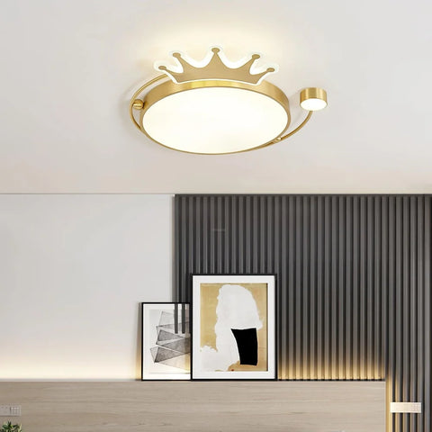 Crown Ceiling Light ∅ 18.9″ - Chloe, Flush Mounts-1-Yiosilamp