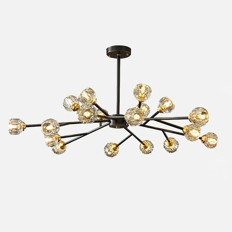 Crystal Ball Round Cluster Chandelier with 6/9/12/15/18 heads - Yiosilamp