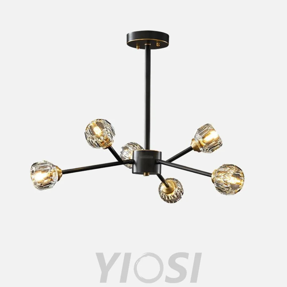 Crystal Ball Round Cluster Chandelier with 6/9/12/15/18 heads - Yiosilamp