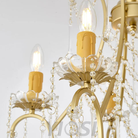 Crystal Birdcage Candle Chandelier Φ 21.7″ Candle - Candle-1-Yiosilamp