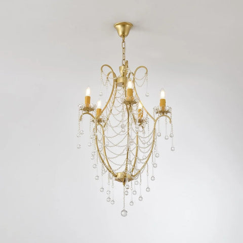 Crystal Birdcage Candle Chandelier Φ 21.7″ Candle - Candle-1-Yiosilamp