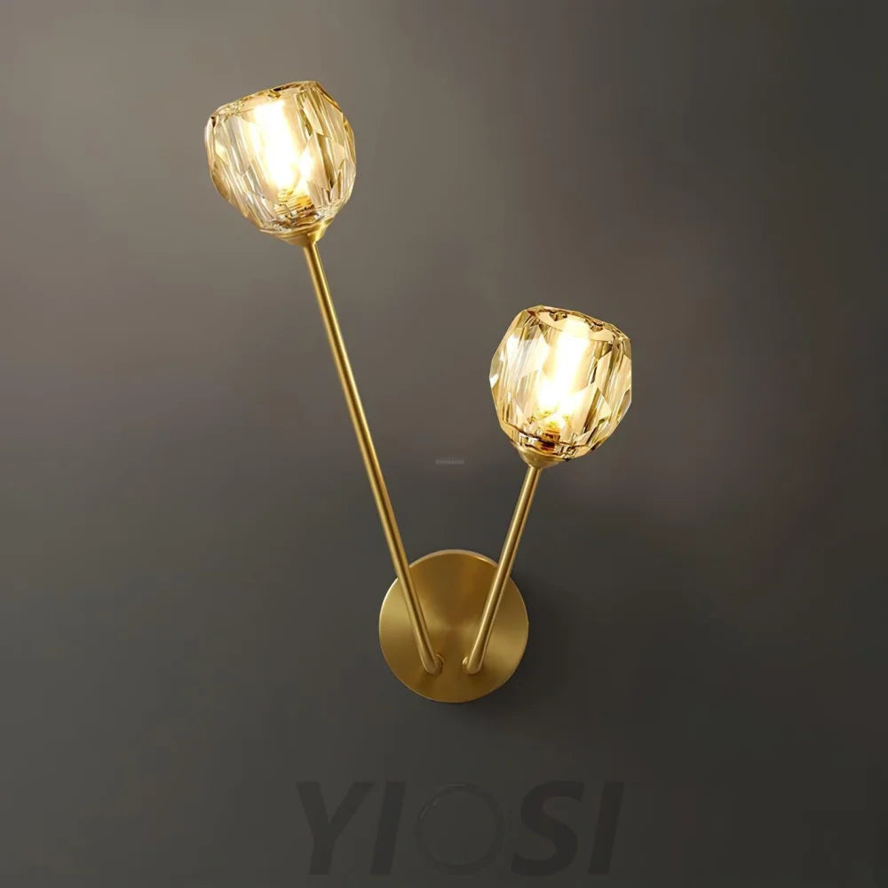 Crystal Branch Wall Sconce - Grain-1-Yiosilamp