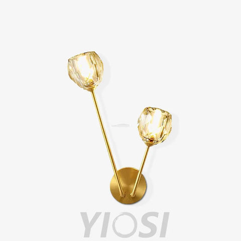 Crystal Branch Wall Sconce - Grain-1-Yiosilamp