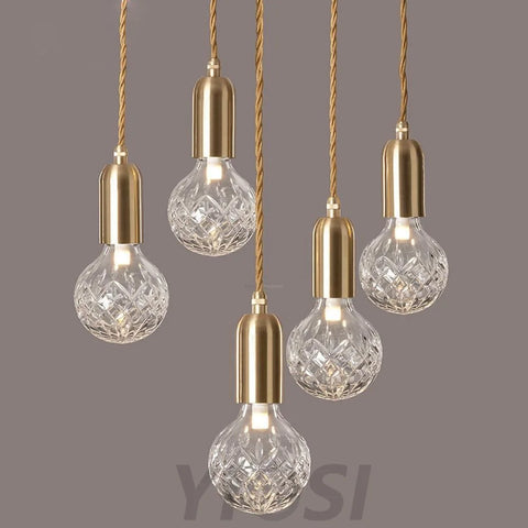 Crystal Bulb LED Pendant - Bulb-1-Yiosilamp