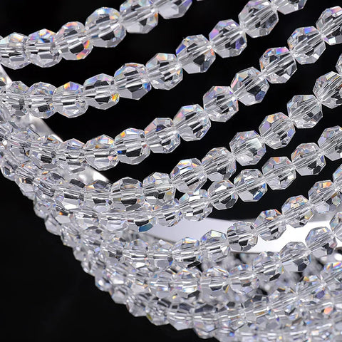 Crystal Chandelier L 47.2″~78.7'' - Crystals, Straps-1-Yiosilamp