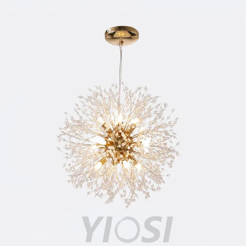 Crystal Dandelion Chandelier with 9/12/16 heads - Yiosilamp