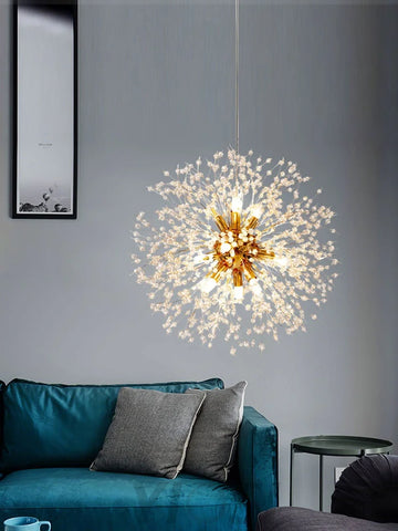 Crystal Dandelion Chandelier with 9/12/16 heads - Yiosilamp