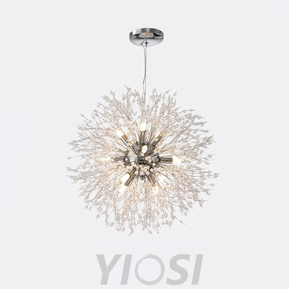 Crystal Dandelion Chandelier with 9/12/16 heads - Yiosilamp