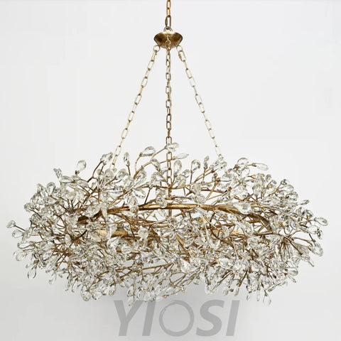 Crystal Flowers Fiore Crown Chandelier Chandelier