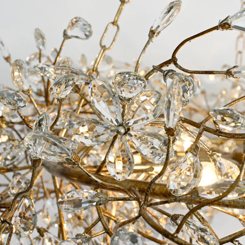 Crystal Flowers Fiore Crown Chandelier Chandelier