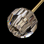Crystal Glass Ball Chandelier – Brass & Clear Luxury Ceiling Light
