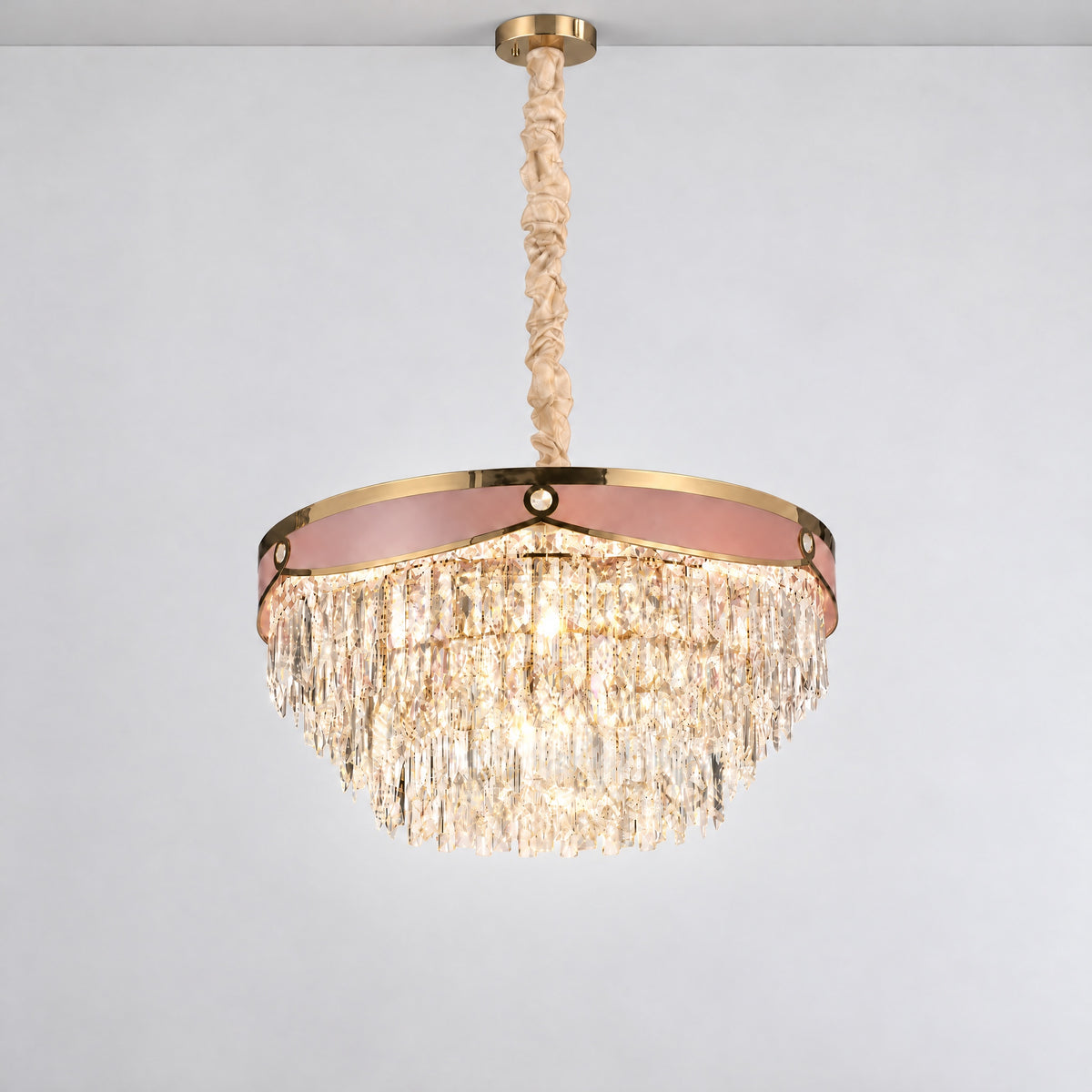 Crystal Halo Chandelier
