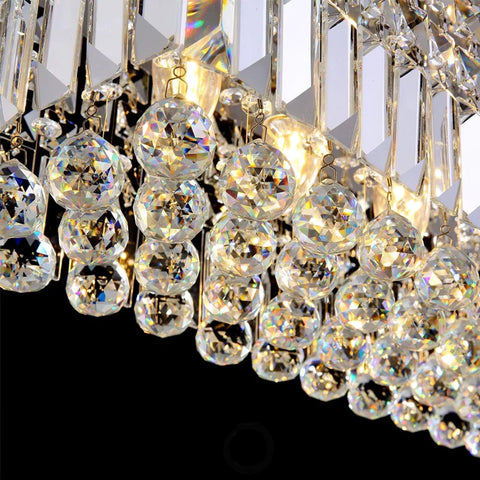 Crystal Long Canopy Chandelier - Crystals, Tassel-1-Yiosilamp