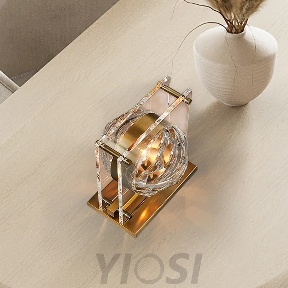 Crystal Modern Bedside Table Lamp