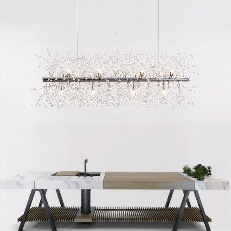 Elegant Gold Crystal Dandelion Chandelier with LED Lights
