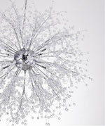Elegant Gold Crystal Dandelion Chandelier with LED Lights