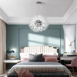 Elegant Gold Crystal Dandelion Chandelier with LED Lights