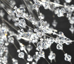 Elegant Gold Crystal Dandelion Chandelier with LED Lights