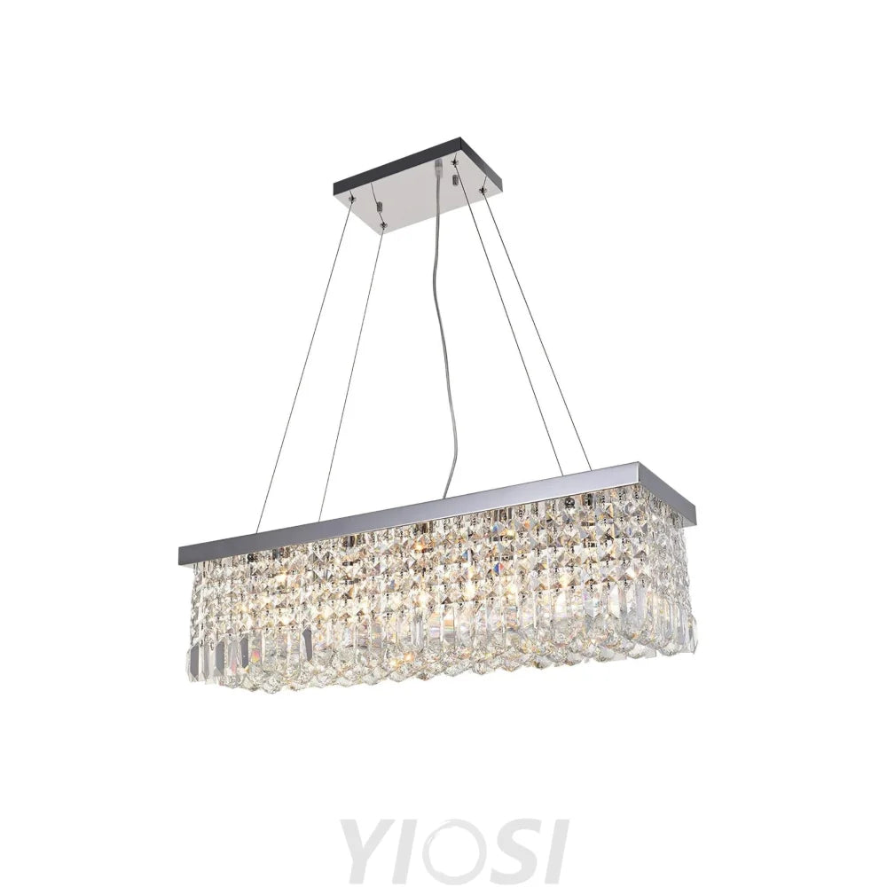 Vakkerlight Crystal Raindrop Chandelier – Sparkling Chrome Ceiling Light