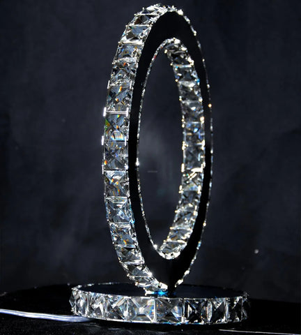 Crystal Rings Table Lamp ∅ 8.3″ - Circle-1-Yiosilamp