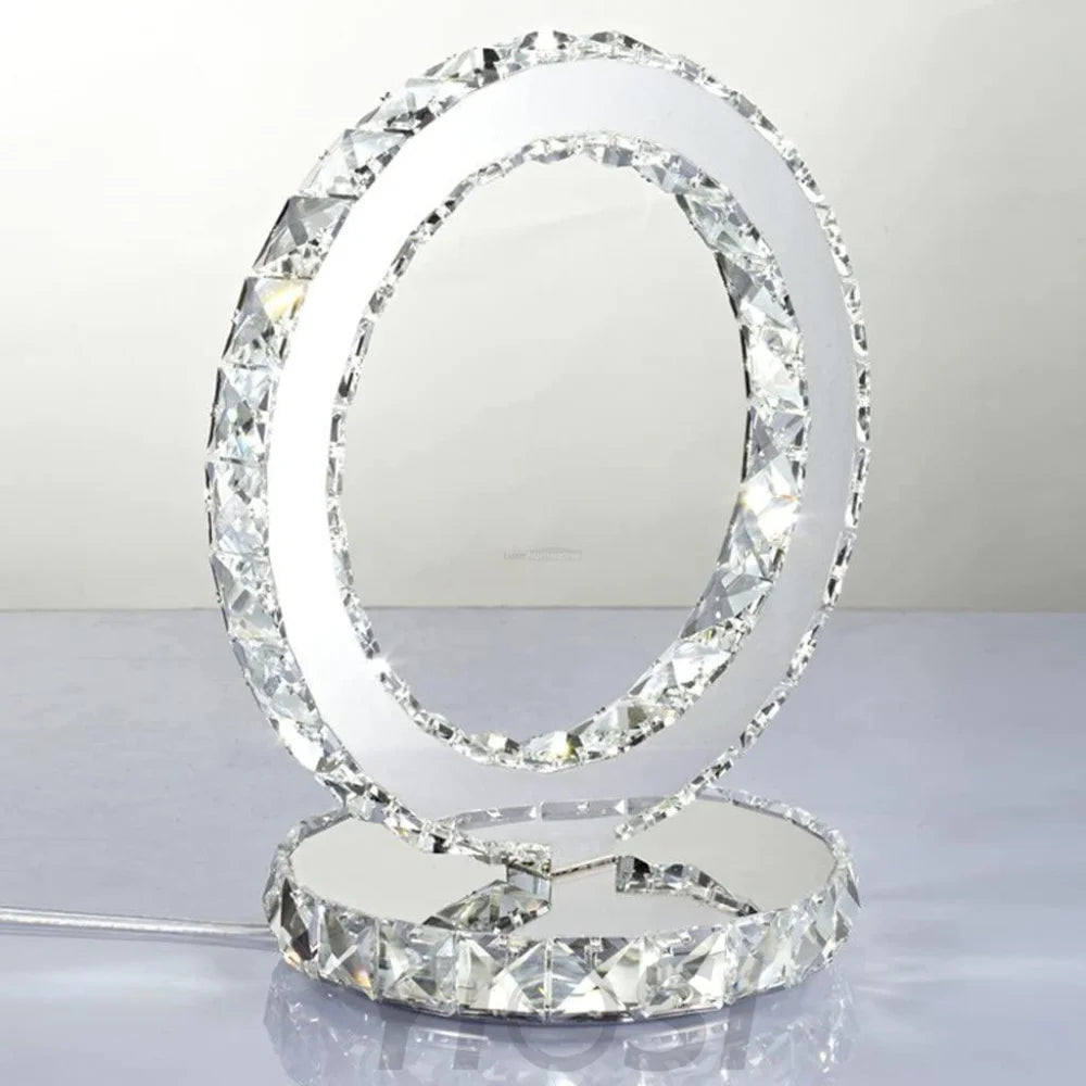 Crystal Rings Table Lamp ∅ 8.3″ - Circle-1-Yiosilamp