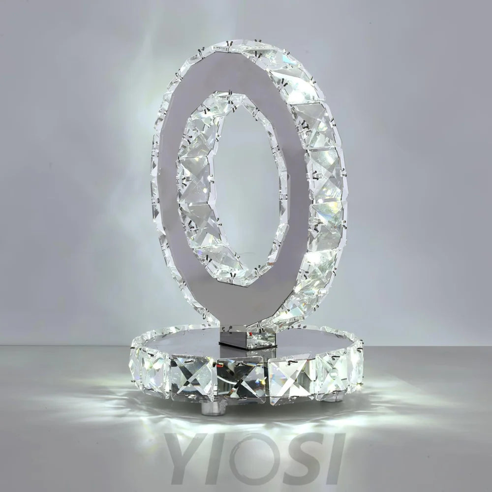 Crystal Rings Table Lamp ∅ 8.3″ - Circle-1-Yiosilamp