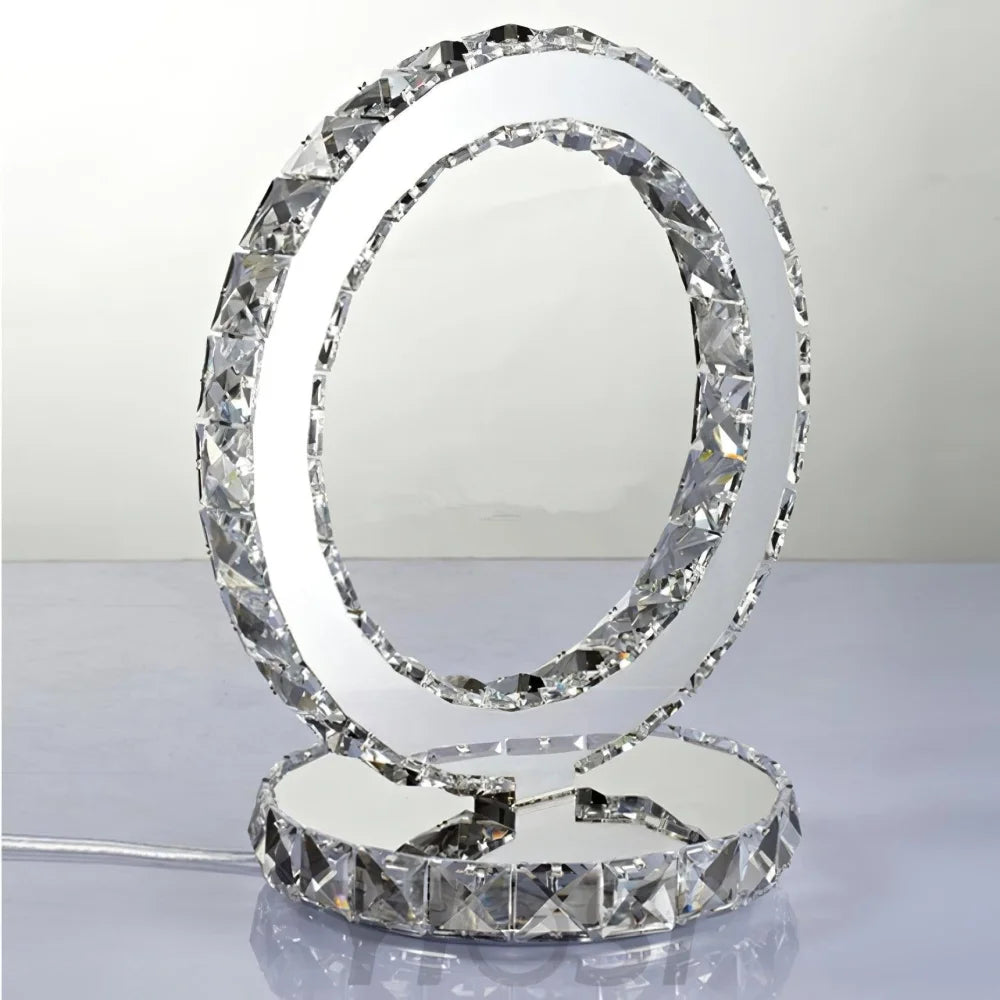 Crystal Rings Table Lamp ∅ 8.3″ - Circle-1-Yiosilamp