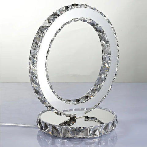 Crystal Rings Table Lamp ∅ 8.3″ - Circle-1-Yiosilamp