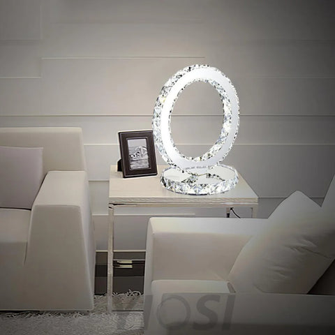 Crystal Rings Table Lamp ∅ 8.3″ - Circle-1-Yiosilamp