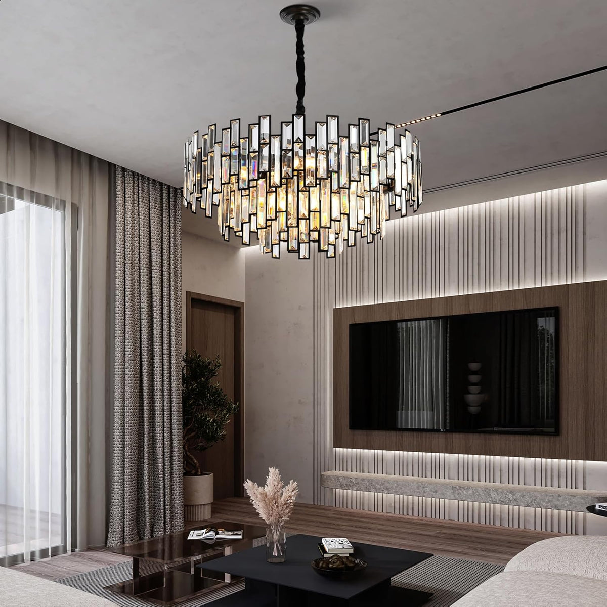 Crystal Round Chandelier