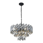 Crystal Round Chandelier Black / 24.4inch