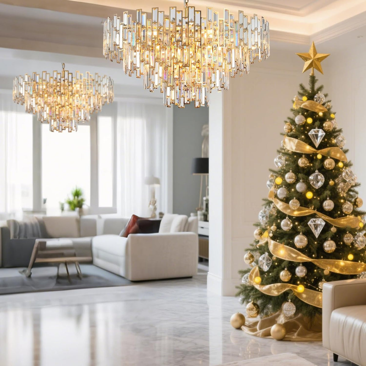 Crystal Round Chandelier