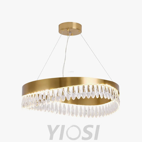 Crystal Sticks Round Chandelier - Yiosilamp