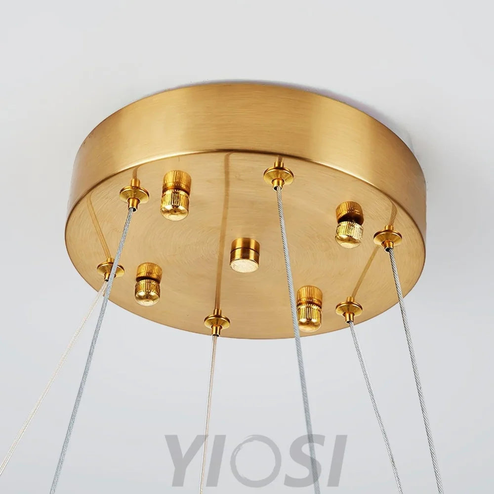 Crystal Sticks Round Chandelier - Yiosilamp