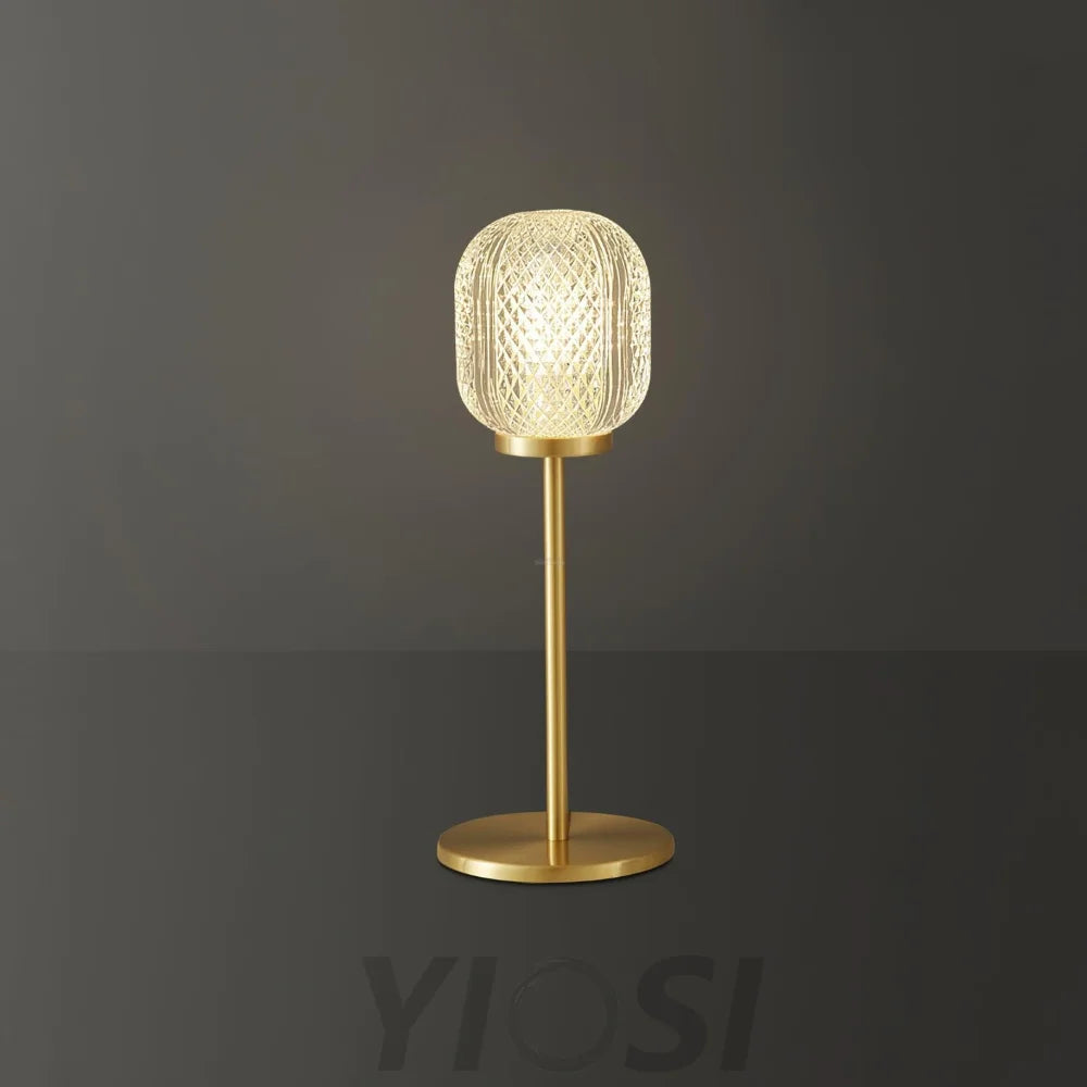 Crystal Tealight Table Lamp  ∅ 4.7″ - Nutty-1-Yiosilamp