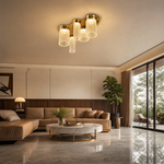Crystalia Modern Crystal Flush Mount Ceiling Light